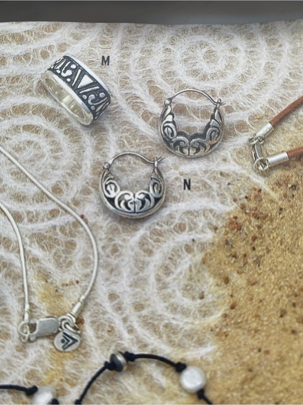Silpada Sterling Silver Filigree Hoop Earrings P1126 Silpada Vintage 2006 - Picture 7 of 8